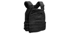 tactical military style weighted vest in black
