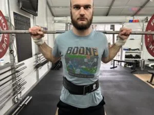 wearing gymreapers quick lock belt