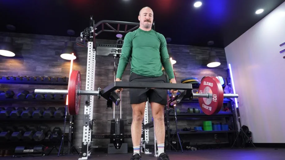 Top of the deadlift with Titan Open Trap Bar