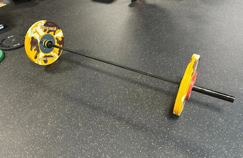 Synergee Games Barbell on gym floor