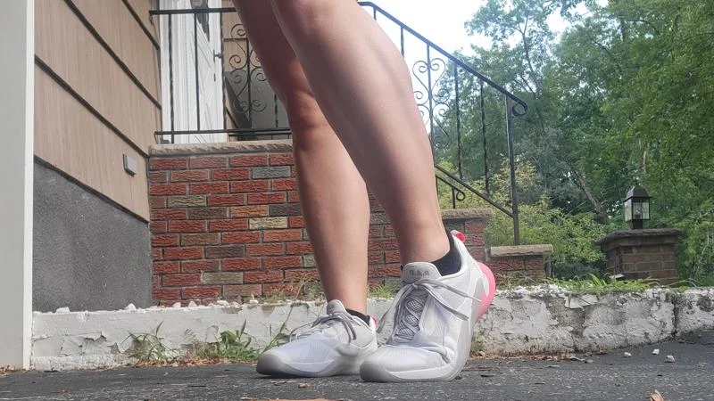 Our tester posing in a pair of RAD One V2 training shoes