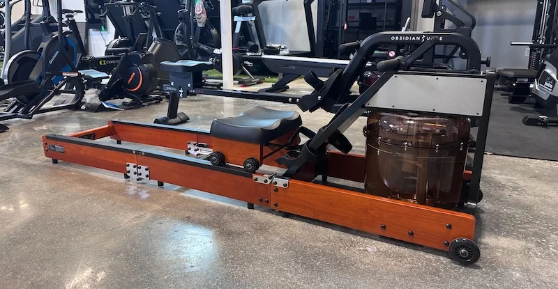 Full view of the WalkingPad KingSmith WR1 Foldable Water Rowing Machine