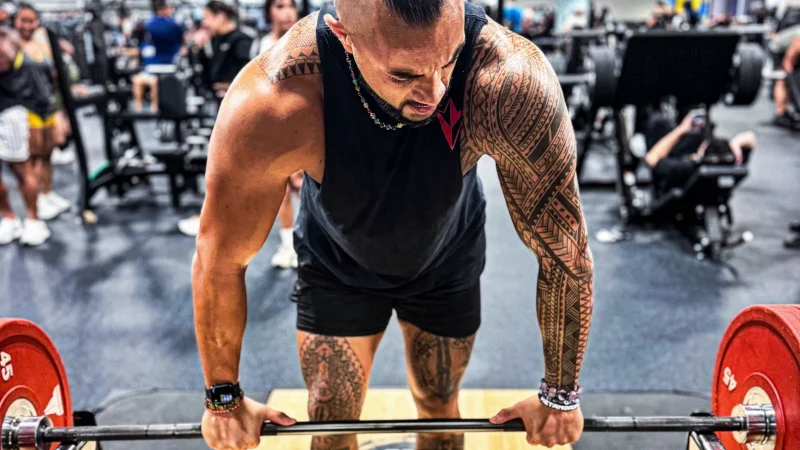 Stephen lifting at the gym