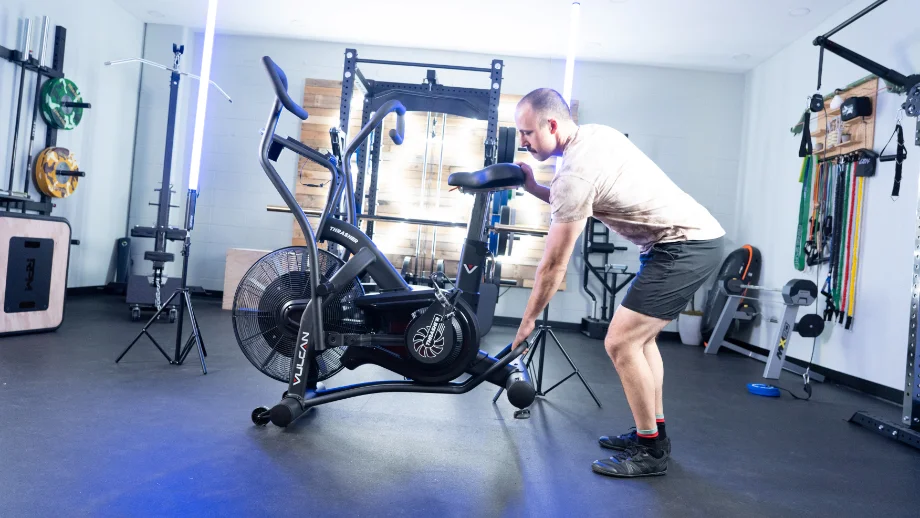 Coop moving the Vulcan Thrasher Air Bike