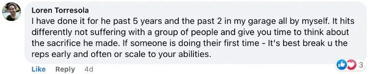 Comment from Loren Torresola regarding Murph