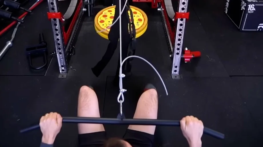 working out on stall mats