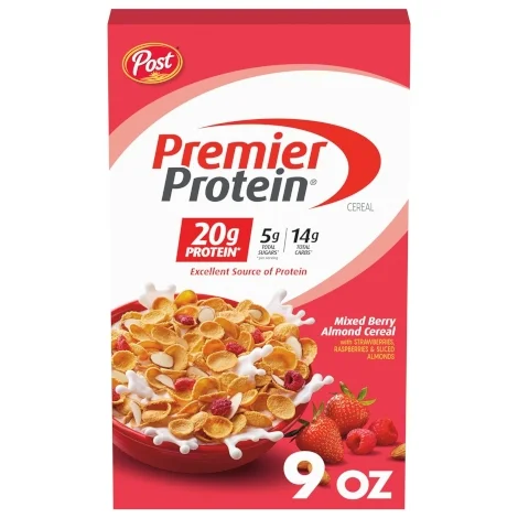 Premier Protein Mixed Berry Almond Cereal