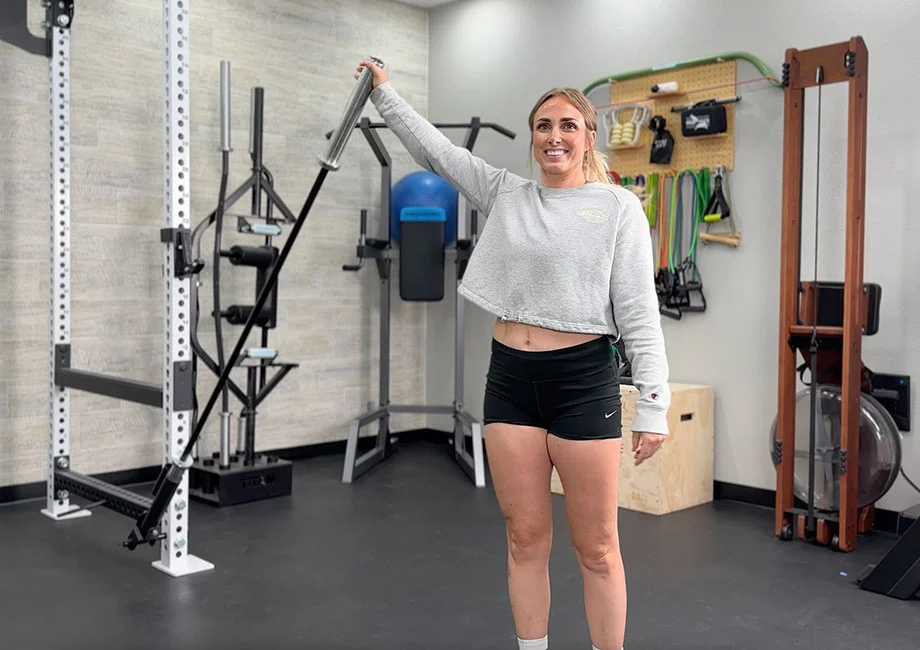 woman-using-landmine-extension