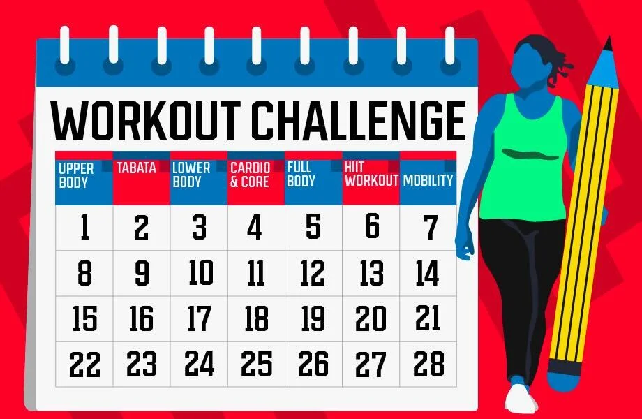 28 day workout challenge feature graphic