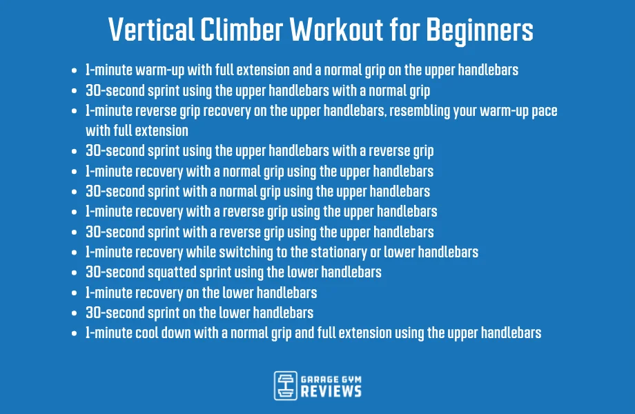 vertical climber workout for beginners