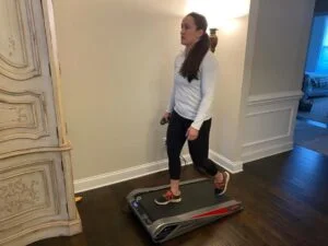 person walking on egofit walker