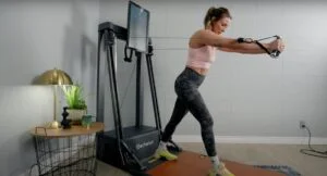 side view of lindsay on the echelon strength home