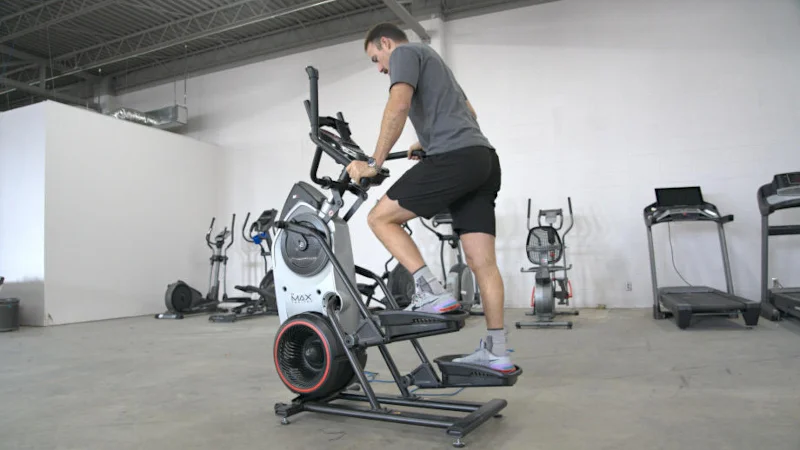 Garage Gym Review founder Cooper "Coop" Mitchell uses a Bowflex Max Trainer M6.
