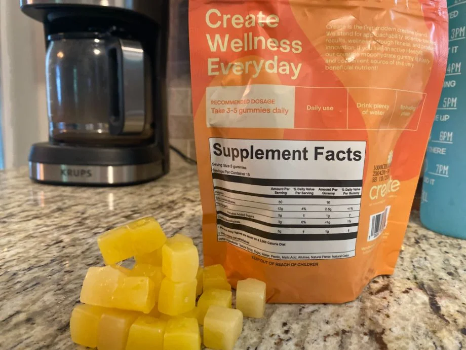 Nutrition Label On Create Creatine Gummies Nutrition Label On Create Creatine Gummies