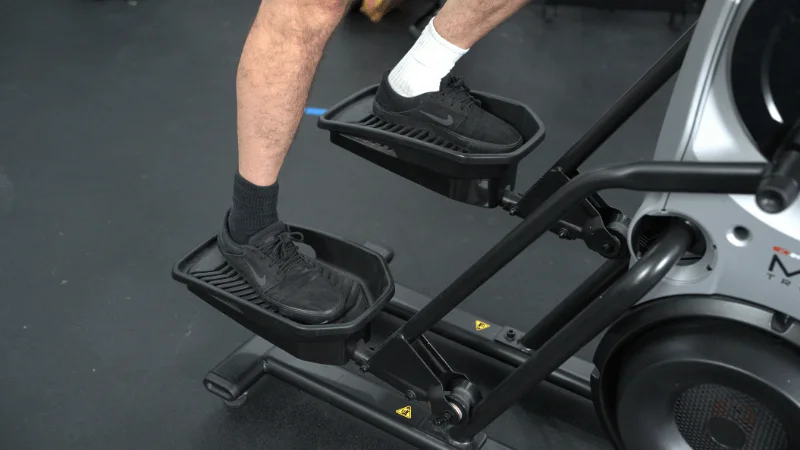 The oversized foot pedals found on the Bowflex Max Trainer M6