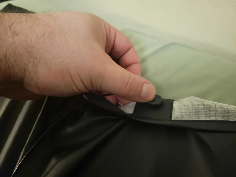 Earthing Elite Sleep Mat connecting to cord