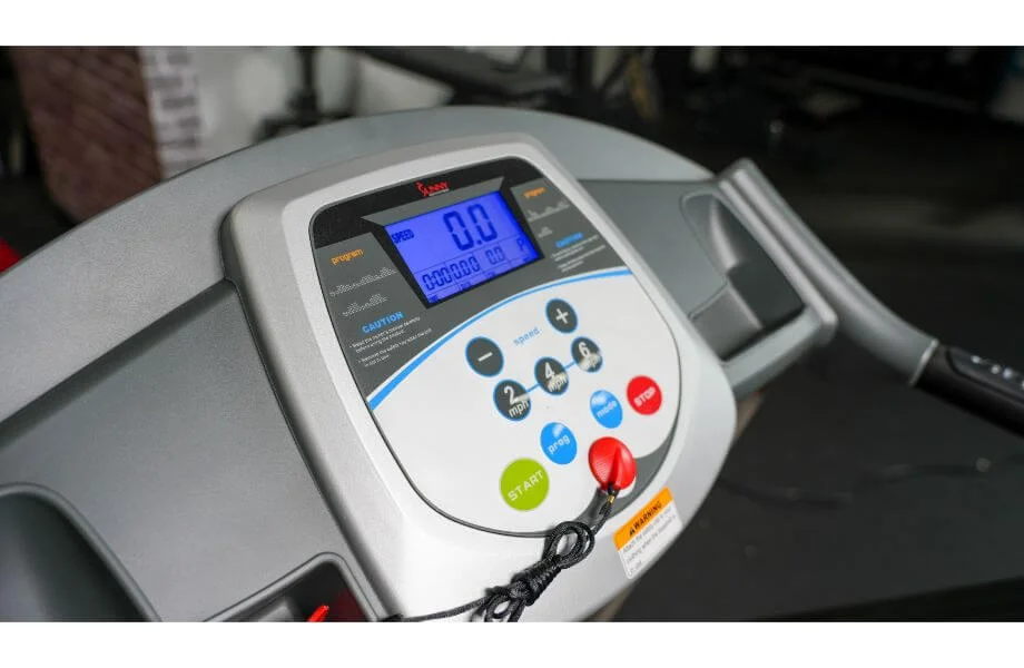 monitor side view Sunny Health Fitness SF T7603