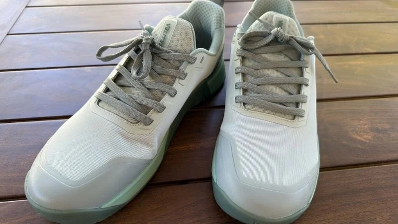 A front-view of the Velites Hybrid 1.0 training shoes