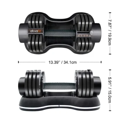 Ativafit 27.5 LB GlideTech Adjustable Dumbbells