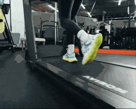 The Aviron Victory Treadmill in motion.