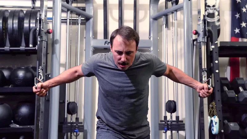 Coop working out with Fray Functional Fitness Trainer 