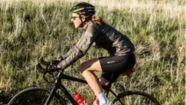 Cait Giddings riding a bike