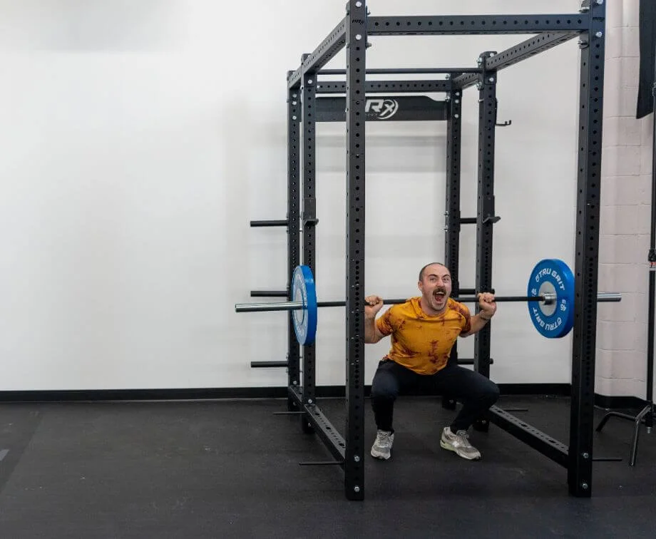 coop using weights PRx Build Limitless Rack