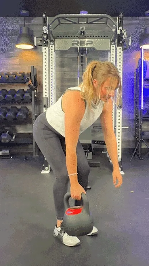 single-arm kettlebell row
