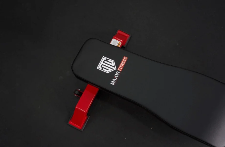 The tapered back pad featured on the Major Fitness Adjustable Bench