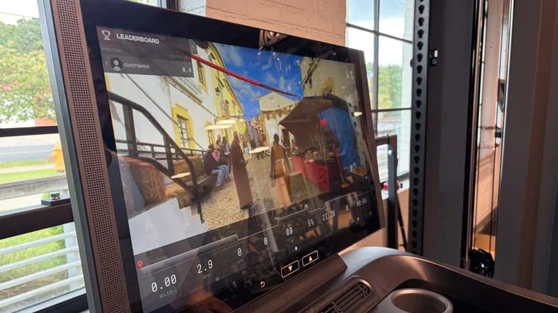 Our product tester goes for a scenic run on the Aviron Podium Treadmill