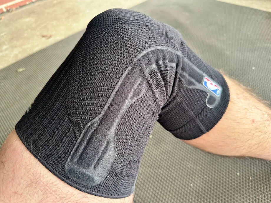 Bauerfeind Sports Knee Support side view on knee