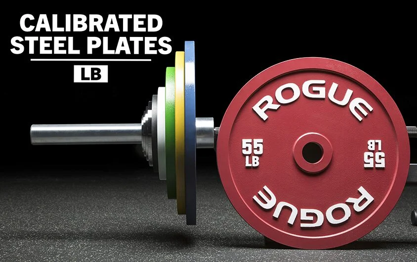 55 pounds rogue calibrated steel plates