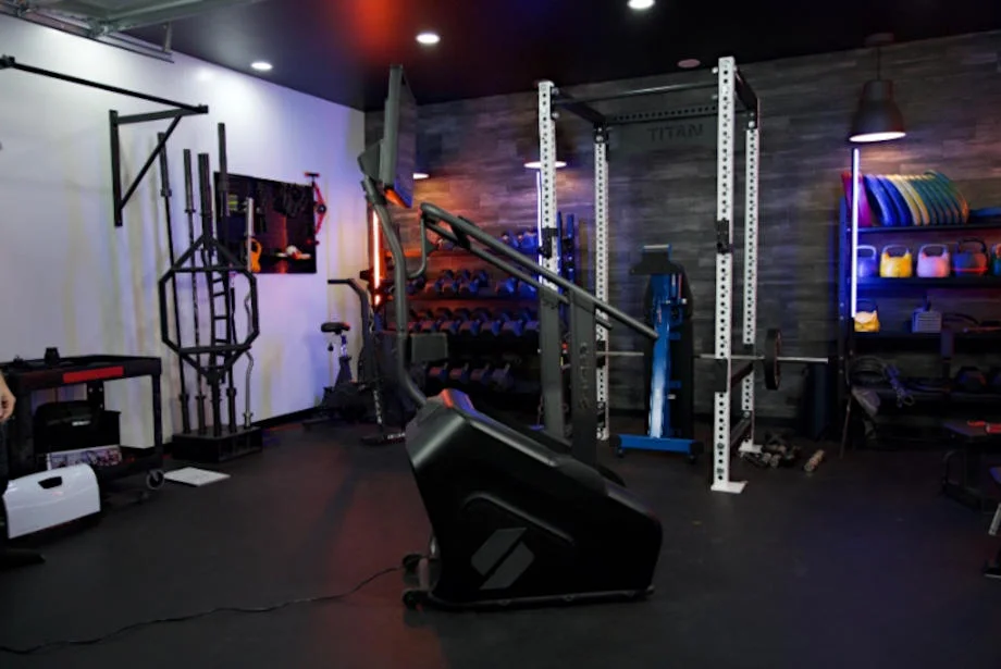 Full side-view of the STEPR stair climber.