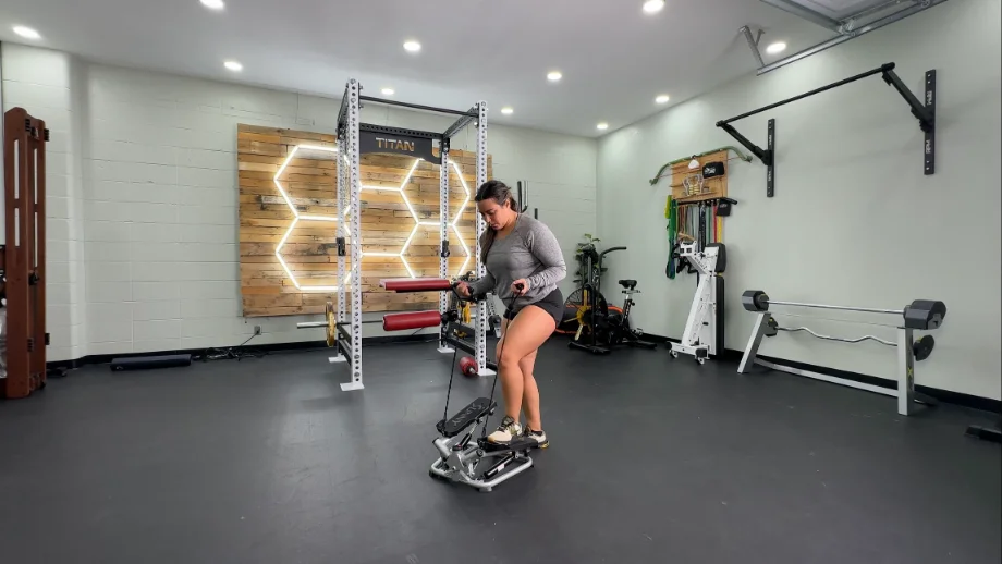 Sunny-Mini-Stepper-6 someone using the sunny health and fitness mini stepper