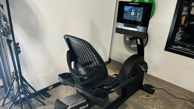 A view of the NordicTrack 10 recumbent bike's full frame