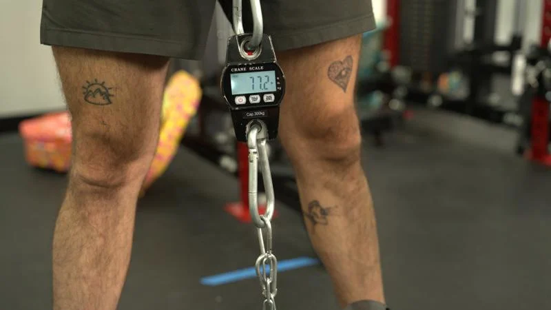 Our tester conducts force tests the Sole E25 Elliptical.