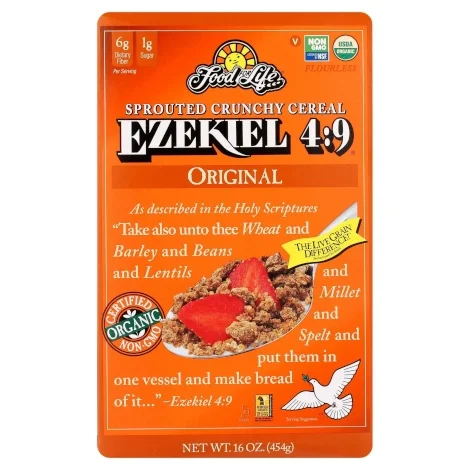 Food For Life Organic Ezekiel 4:9 Sprouted Crunchy Cereal