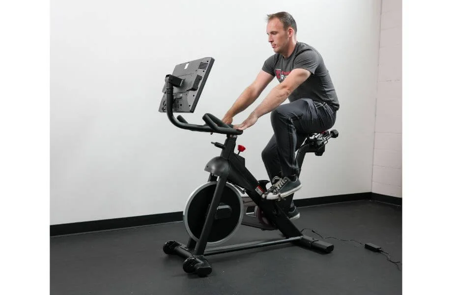 anthony using pro form studio pro bike 22