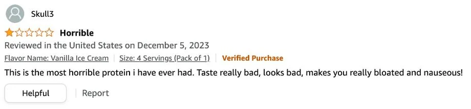 A 2-star amazon review of Mutant Mass is shown