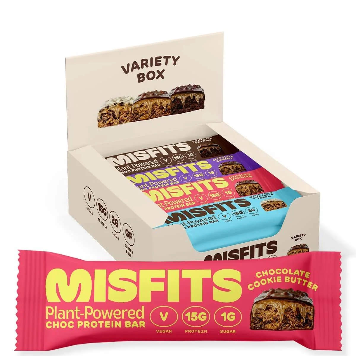 Misfits Plant-Powered Protein Bars