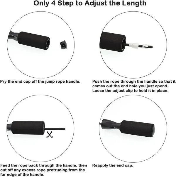xylsports jump rope how to adjust