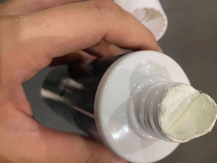 testing liquid chalk