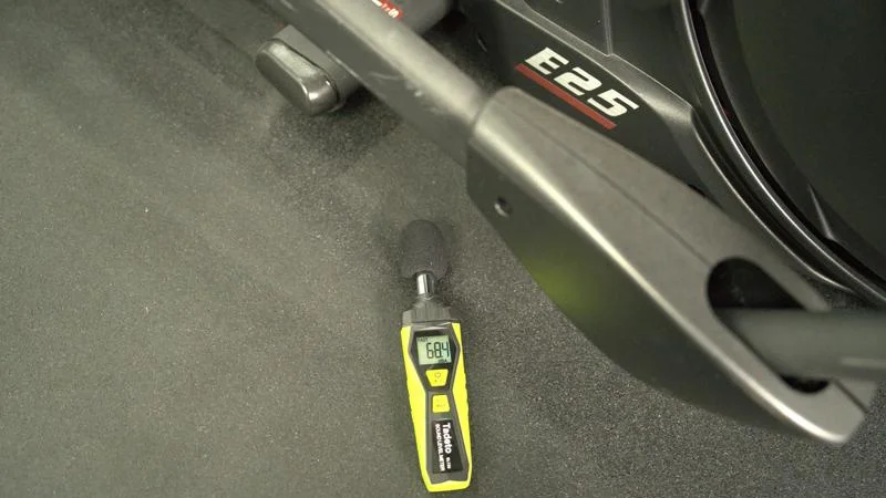 Highest decibal reading on the Sole E25 Elliptical