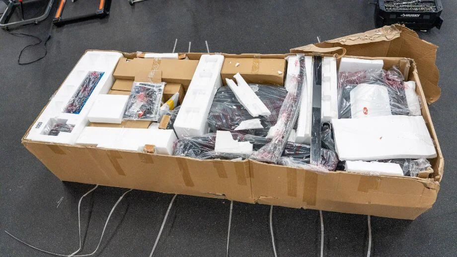 bowflex treadmill 10 in shipment box