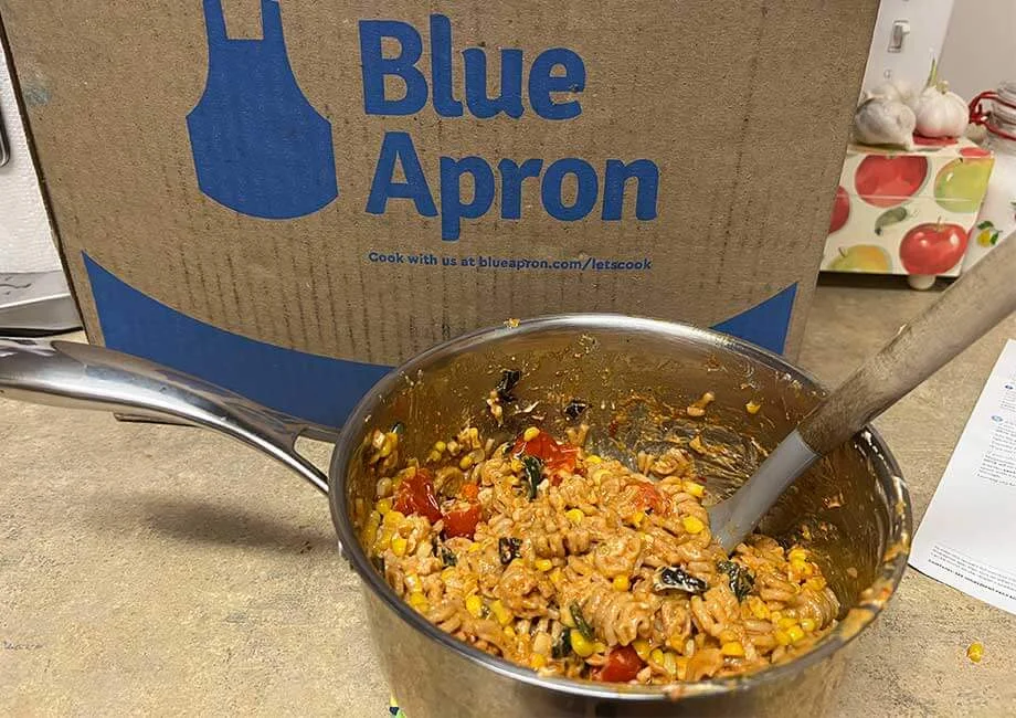 Blue Apron Meal In Pot