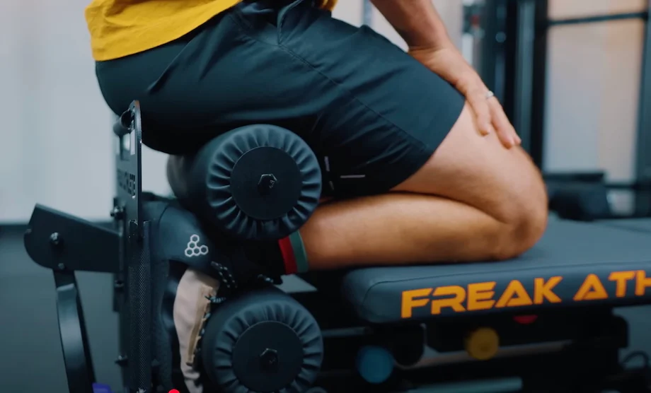 Coop locks his feet into the Freak Athlete Hyper Pro