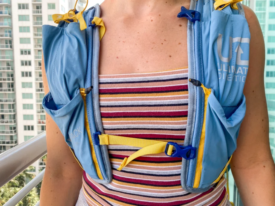 ultimate direction fastpack being worn