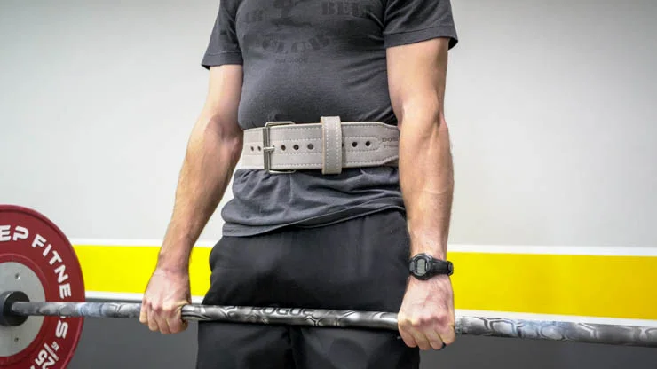 coop testing out the Dominion Strength Powerlifting Belt while doing a deadlift