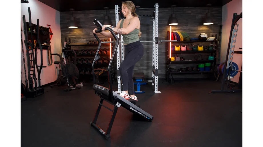 Woman using the Echelon Stair Climber Sport