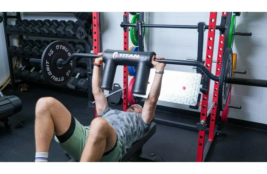 Titan Series Safety Squat Bar bench press